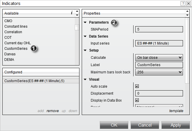 CustomSeriesUsing1